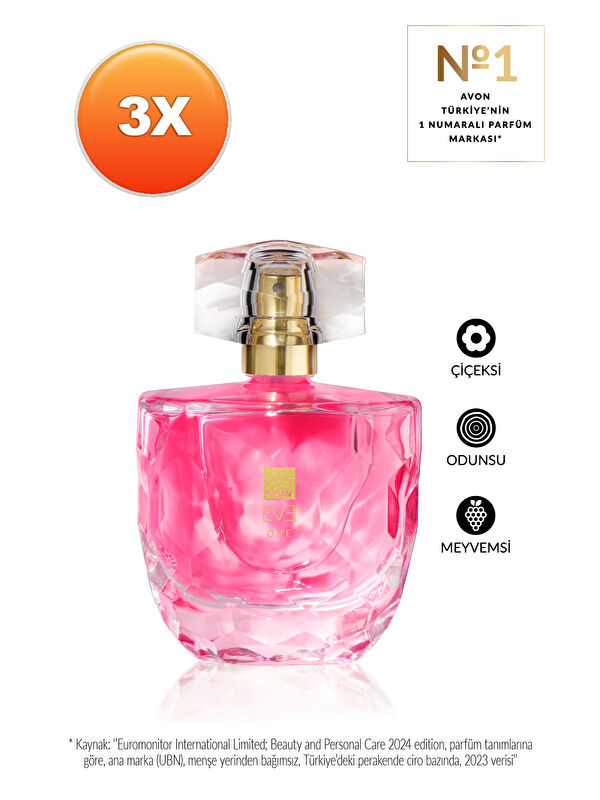 AVON Eve One Kadın Parfüm Edp 50 Ml. Üçlü Set