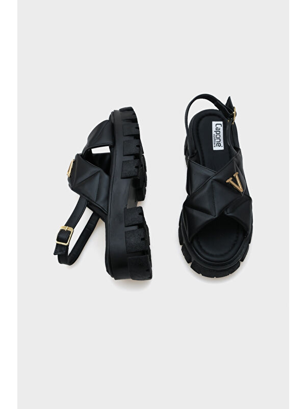 Chiquita Kalın Tabanlı Bilekten Bantlı Konfor Tabanlı Kadın Sandalet - Görsel 5