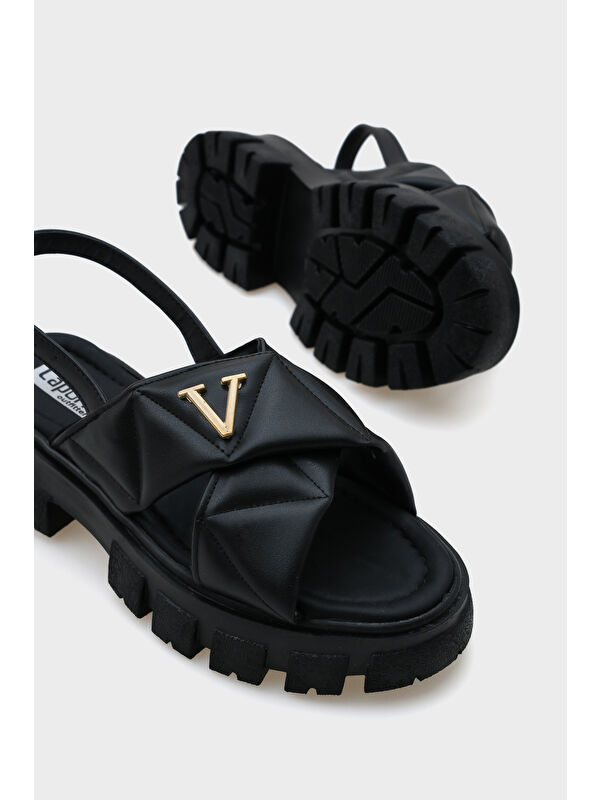 Chiquita Kalın Tabanlı Bilekten Bantlı Konfor Tabanlı Kadın Sandalet - Görsel 6