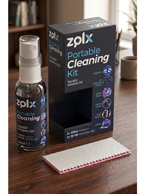 Technow Zolx 30ml Taşınabilir Temizlik Kiti Gözlük Telefon Tablet Akıllı Saat Küçük Ekran Temizliği