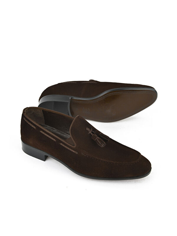 Erkek Hakiki Deri Klasik Ayakkabı 151985Z1001 Kahve - Görsel 3