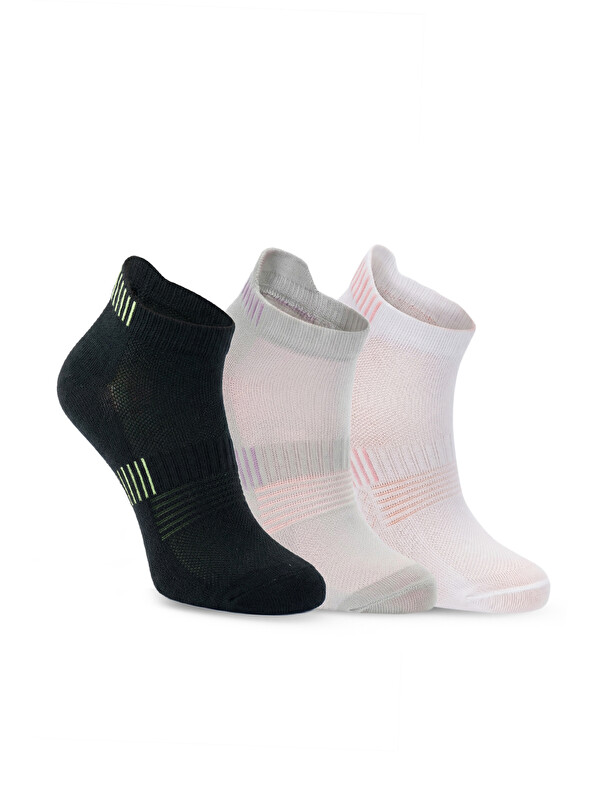 SLAZENGER JALIA 3 lü Kadın  Siyah / Gri Çorap