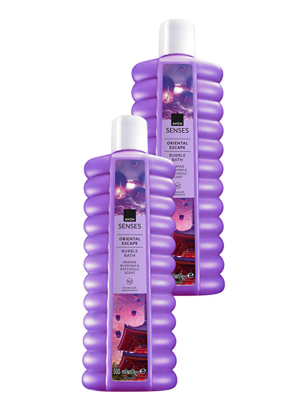 AVON Senses Oriental Escape Portakal Çiçeği ve Paçuli Kokulu Banyo Köpüğü 500ML İkili Set