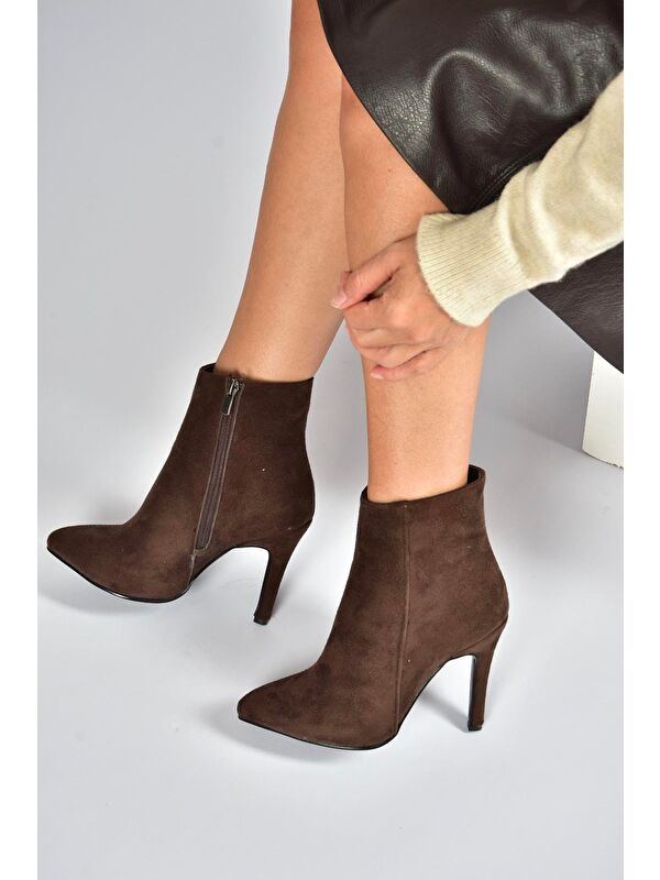 Kahverengi Kadın Bot N372524402 - Görsel 4