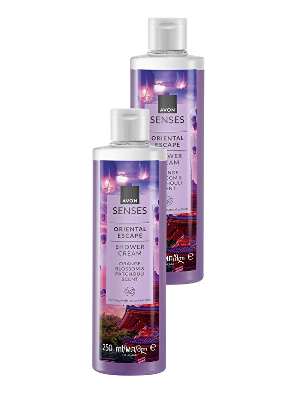 AVON Senses Oriental Escape Portakal Çiçeği ve Paçuli Kokulu Duş Jeli 250ML İkili Set