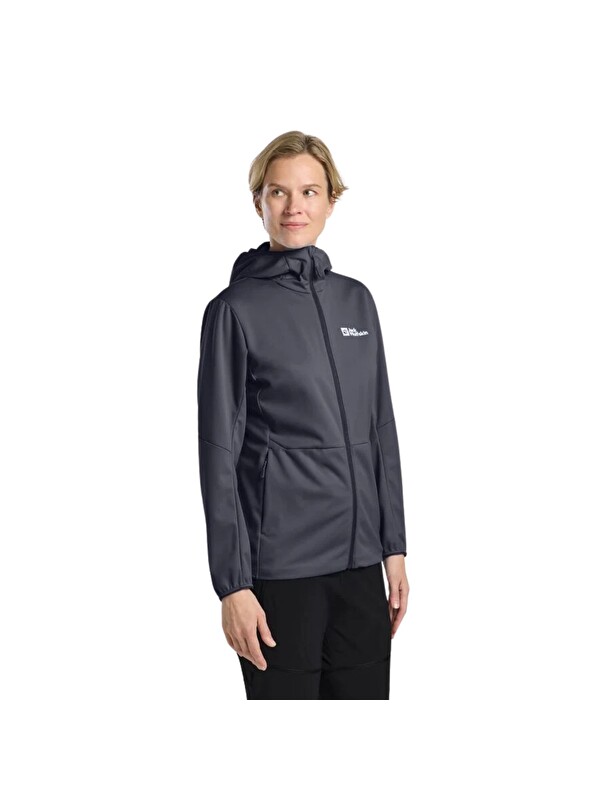 Jack Wolfskin Feldberg Hoody Kadın Mavi Softshell