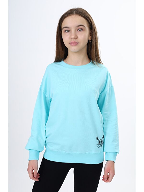 Toontoykids Kız Çocuk Baskılı Sweatshirt