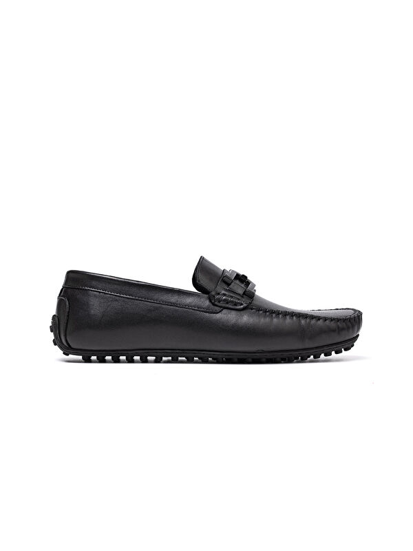 John May Erkek Loafer Ayakkabı OG-531 Siyah Amanos