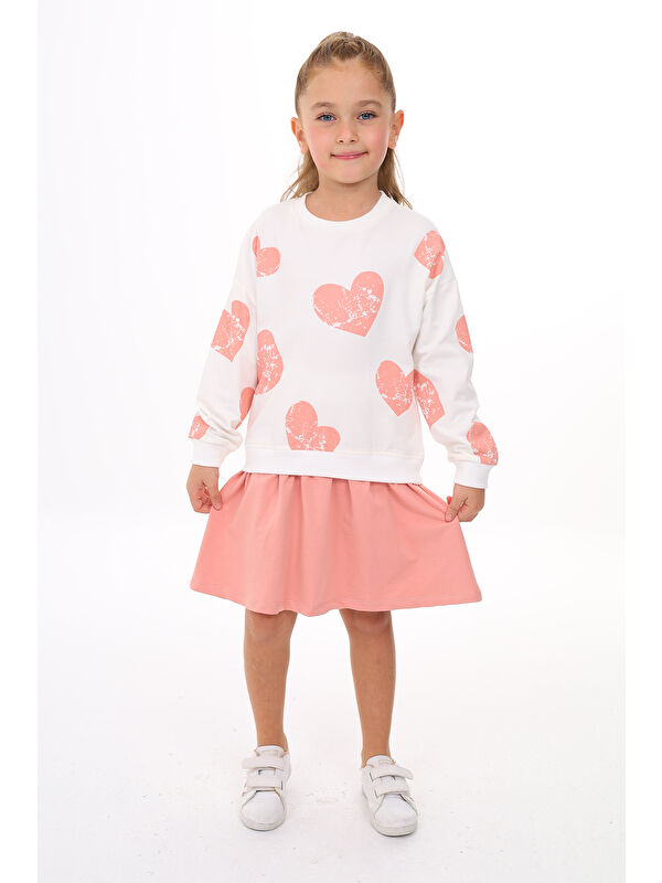 Toontoykids Kız Çocuk Baskılı Elbise
