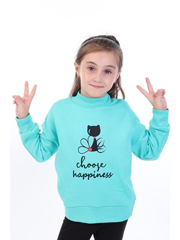 Toontoykids Kız Bebek Baskılı Sweatshirt
