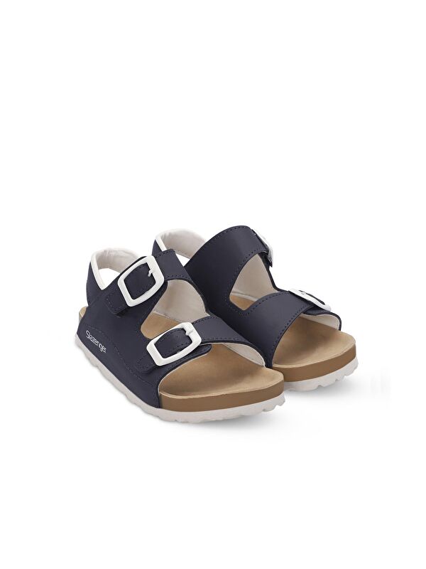KOBBY Unisex Çocuk Sandalet Lacivert - Görsel 3