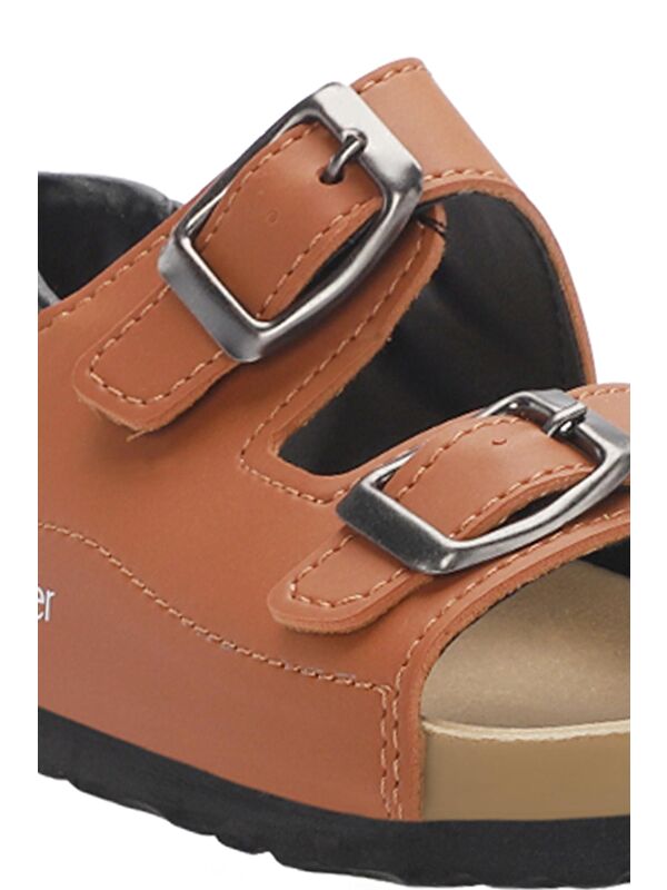 KOBBY Unisex Çocuk Sandalet Taba - Görsel 5