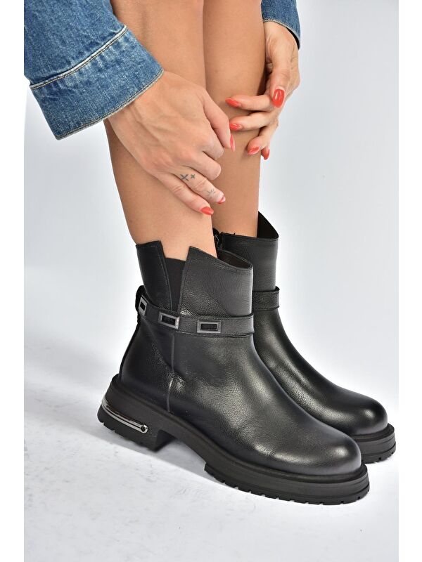 Siyah Kadın Bot V555575603 - Görsel 4