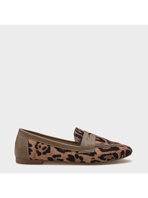 Caren Leopar Kadın Loafer Ayakkabı - Görsel 2