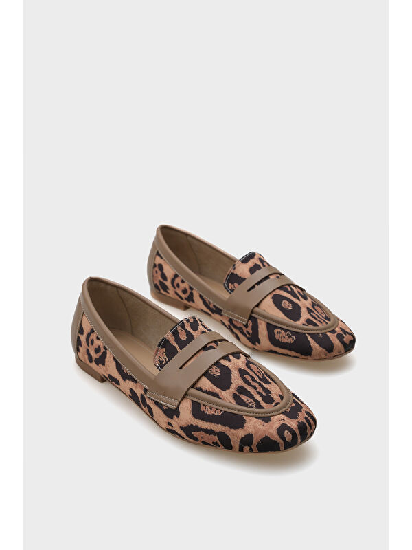 Caren Leopar Kadın Loafer Ayakkabı - Görsel 3