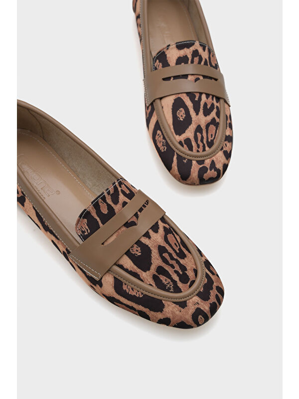 Caren Leopar Kadın Loafer Ayakkabı - Görsel 5