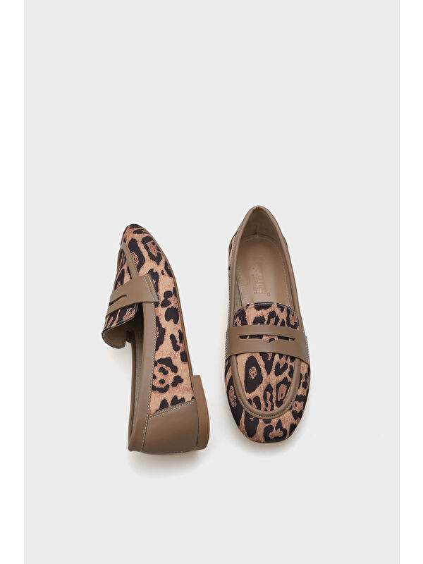 Caren Leopar Kadın Loafer Ayakkabı - Görsel 6