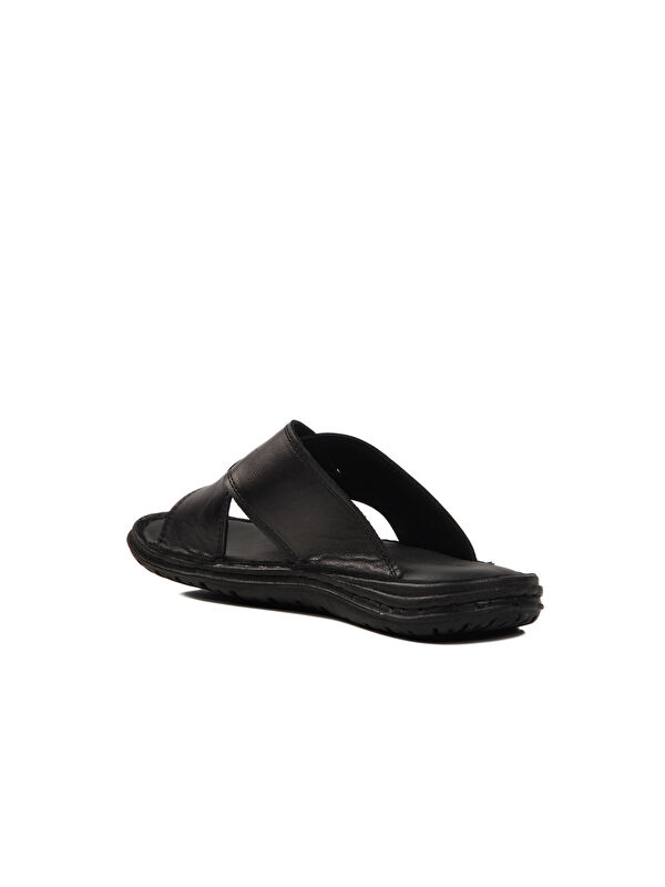 Siyah Çapraz Bantlı Hafif Erkek Terlik 476404 M - Görsel 5