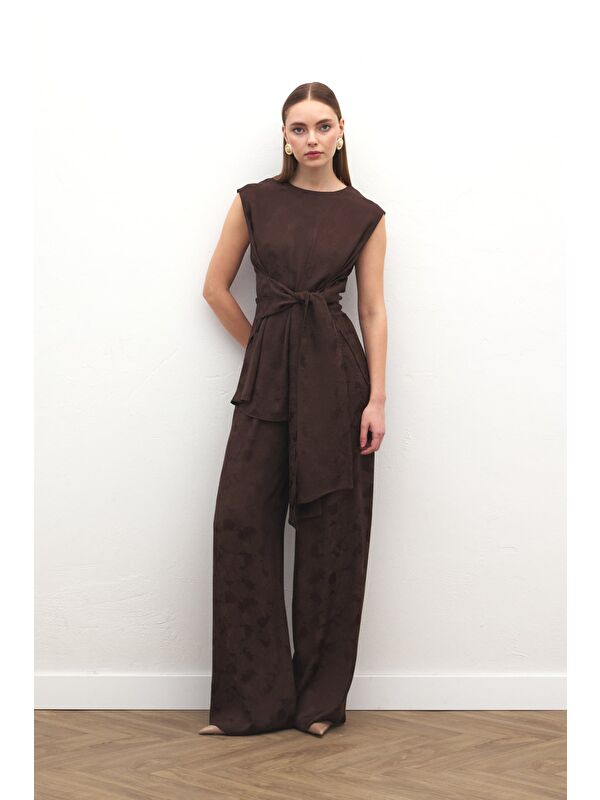 SATEEN Camila Pantolon - Kahve