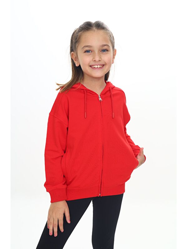 Toontoykids Kız Çocuk Kapüşonlu Hırka