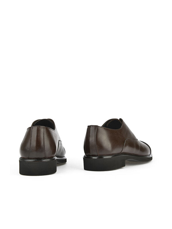 Erkek Hakiki Deri Klasik Ayakkabı 15148Z134 Kahve - Görsel 4