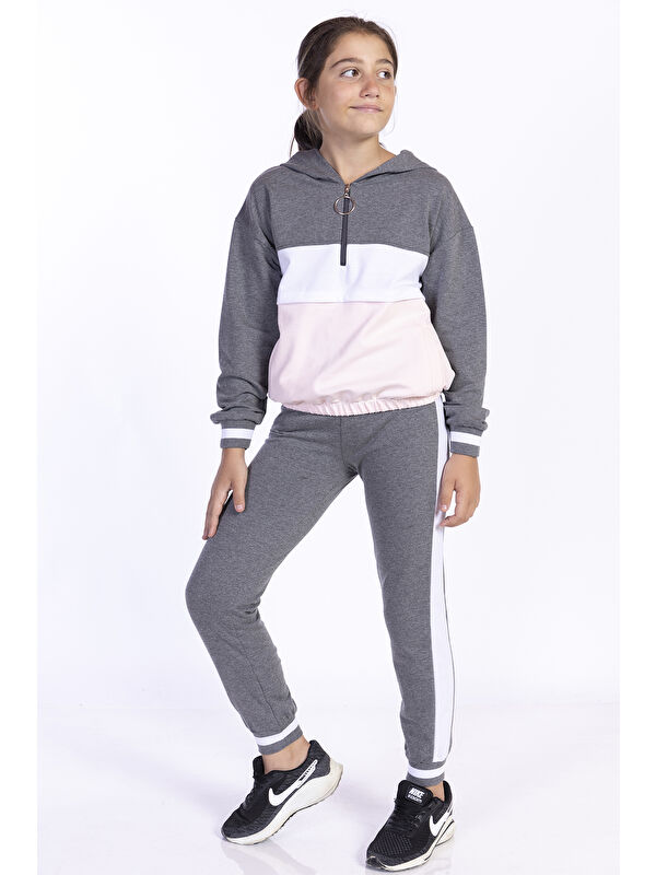 Toontoykids Kız Çocuk Garnili Eşofman Takımı