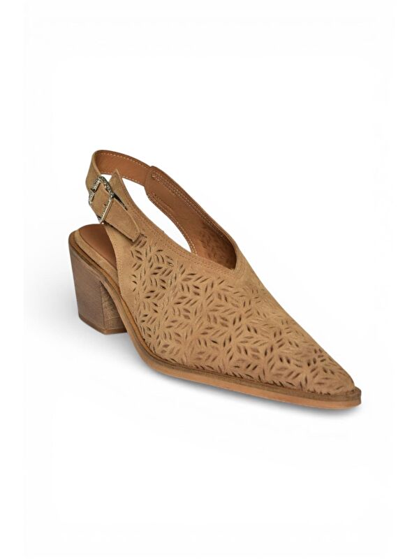 Fox Shoes Bej Kadın Topuklu Ayakkabı Y654300402