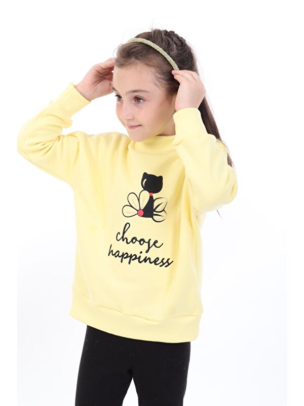 Toontoykids Kız Bebek Baskılı Sweatshirt