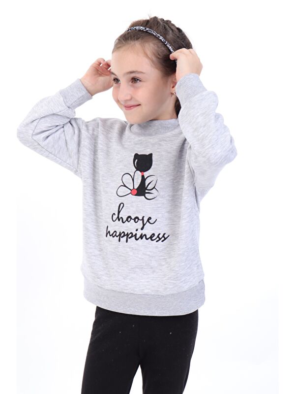Toontoykids Kız Bebek Baskılı Sweatshirt