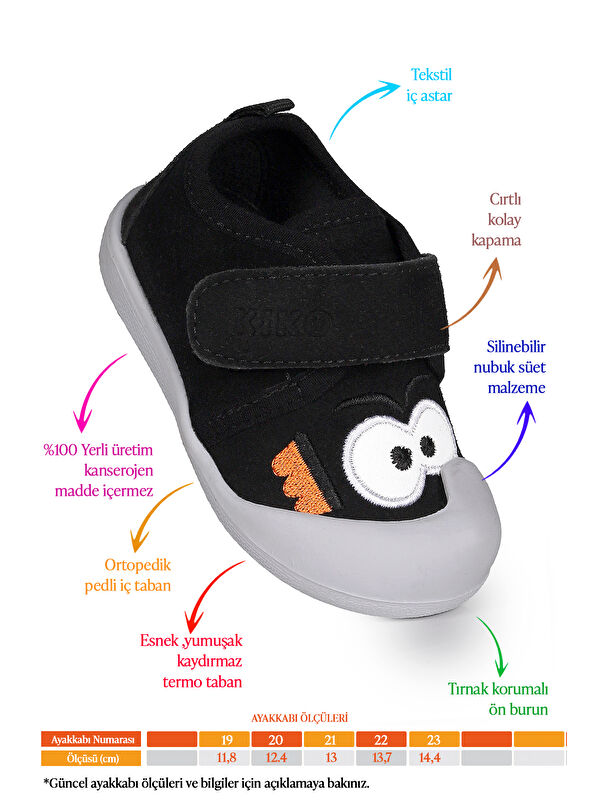 Cookie Cırtlı Kız Bebek İlk Adım Ortopedik Günlük Ayakkabı - Görsel 3