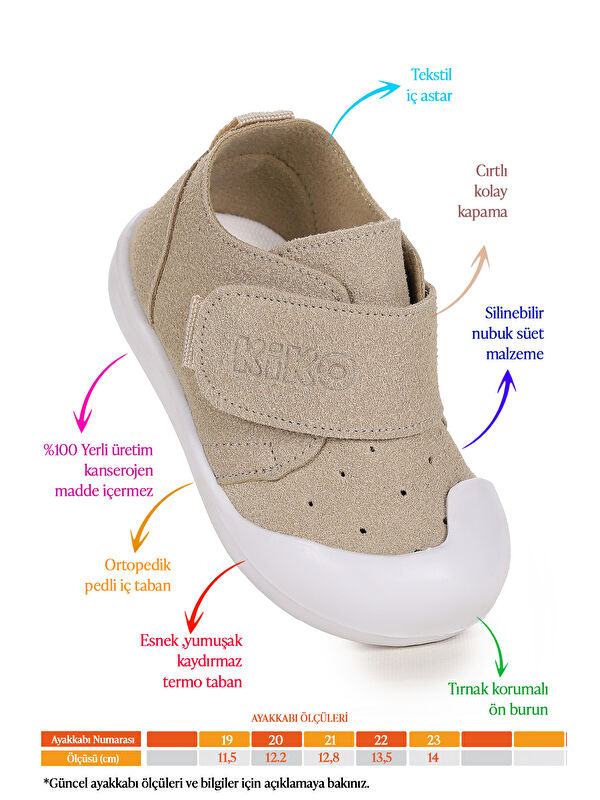 Rosie İlk Adım Cırtlı Kız Bebek Günlük Ayakkabı - Görsel 3