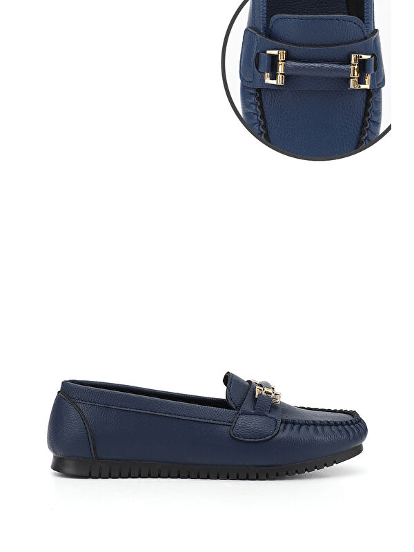 Gonderi(r) Kahverengi Gonderi(r) Taban Kadın Düz Tokalı Babet