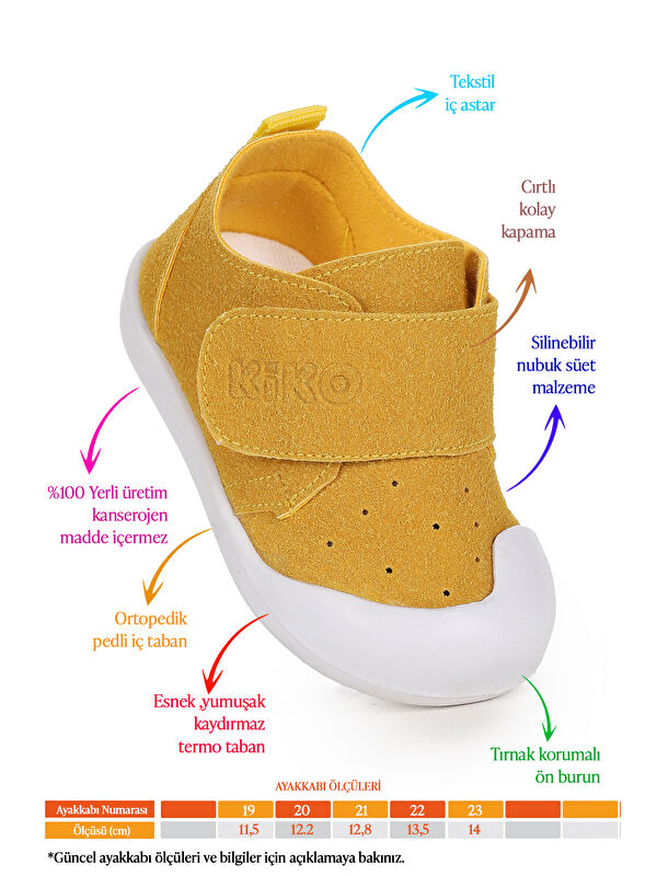 Rosie İlk Adım Cırtlı Kız Bebek Günlük Ayakkabı - Görsel 3