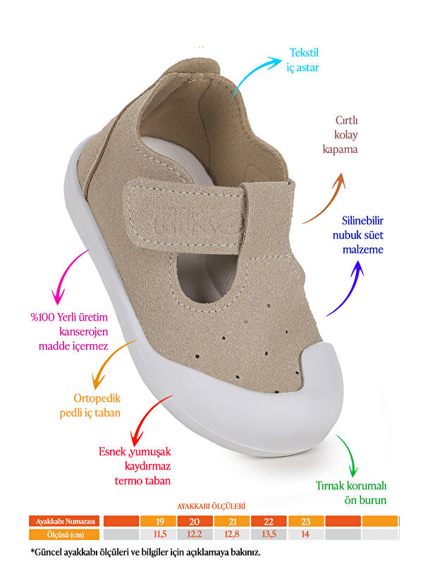 Elroy İlk Adım Cırtlı Kız Bebek Günlük Ayakkabı - Görsel 3