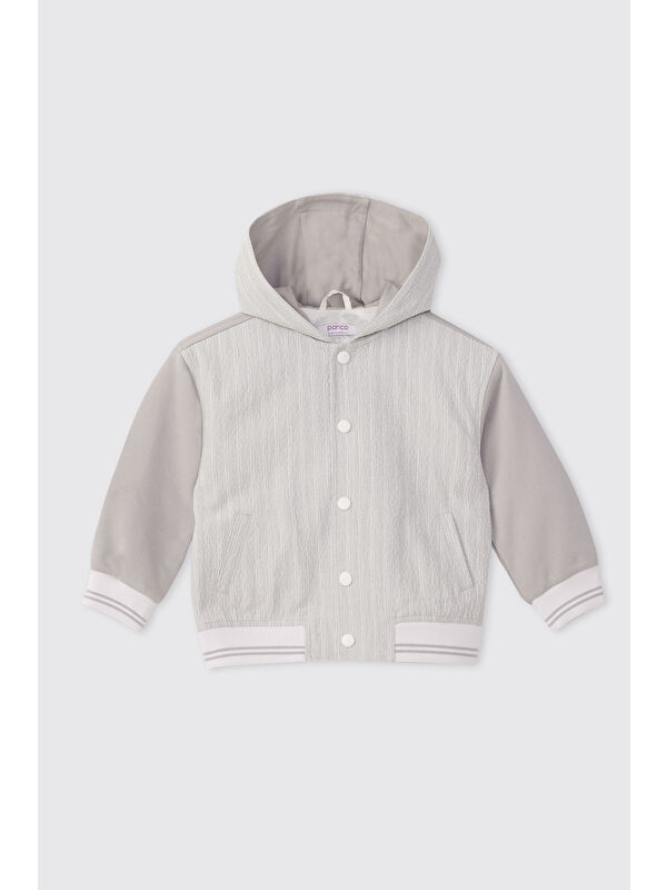Panço Erkek Bebek Kapüşonlu Gri Sweatshirt