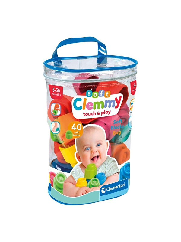 Clementoni Soft Clemmy Yumuşak Blok Çantası 40 Parça 17878