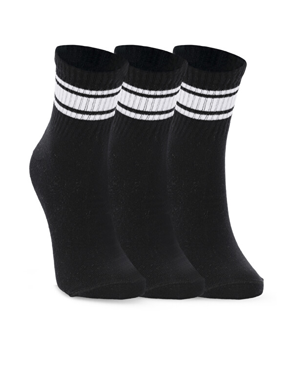 SLAZENGER JOKES 3 lü Kadın Siyah Çorap