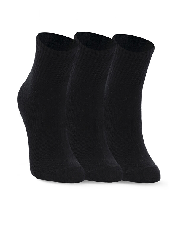 SLAZENGER JORIX 3 lü Kadın Siyah Çorap