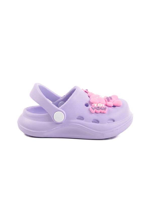 Lila Eva Hafif Kız Çocuk Sabo Terlik 303 B - Görsel 2