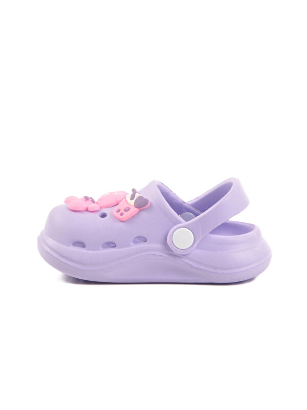 Lila Eva Hafif Kız Çocuk Sabo Terlik 303 B - Görsel 3