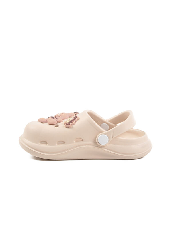 Ekru Eva Hafif Kız Çocuk Sabo Terlik 303 P - Görsel 3