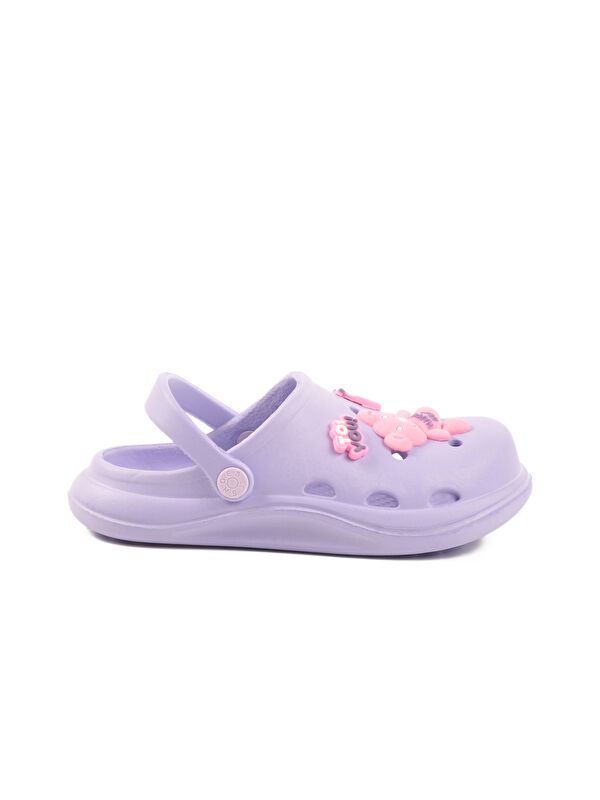 Lila Eva Hafif Kız Çocuk Sabo Terlik 303 F - Görsel 2