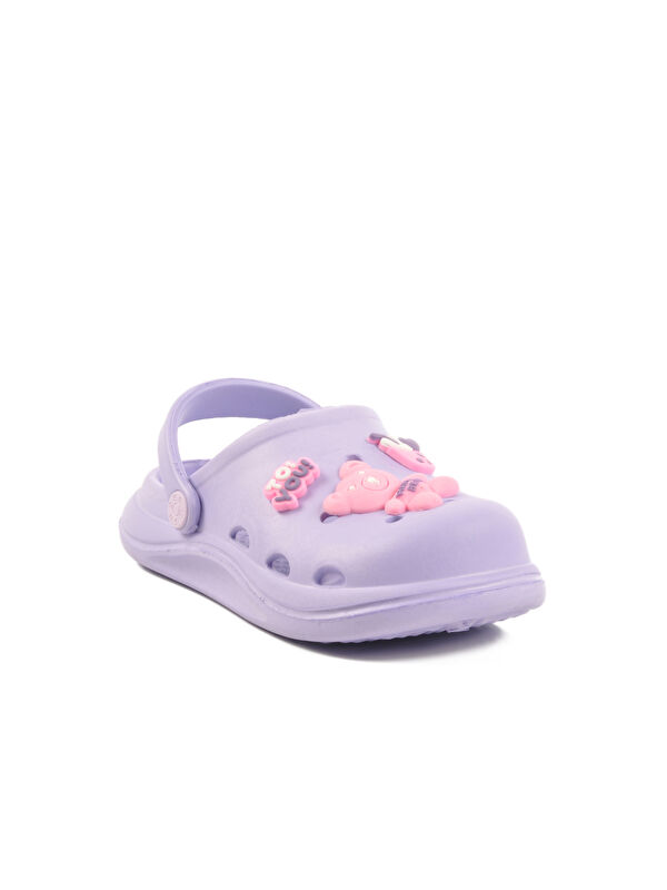 Lila Eva Hafif Kız Çocuk Sabo Terlik 303 F - Görsel 4