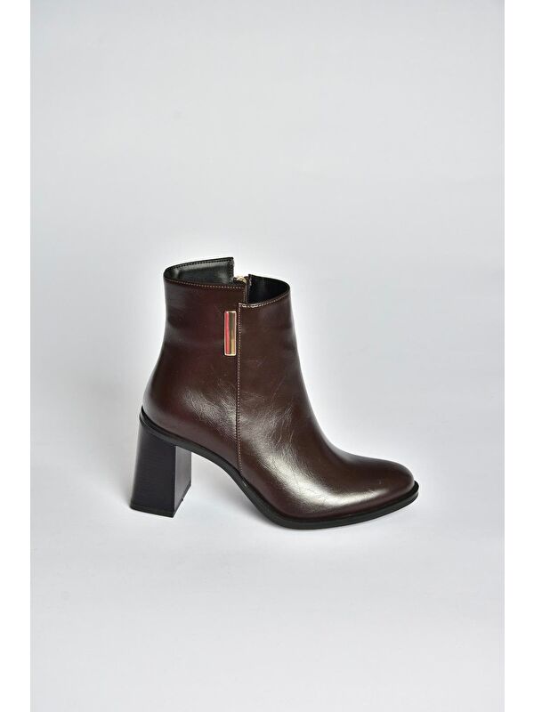 Kahverengi Kadın Bot V518103109 - Görsel 3