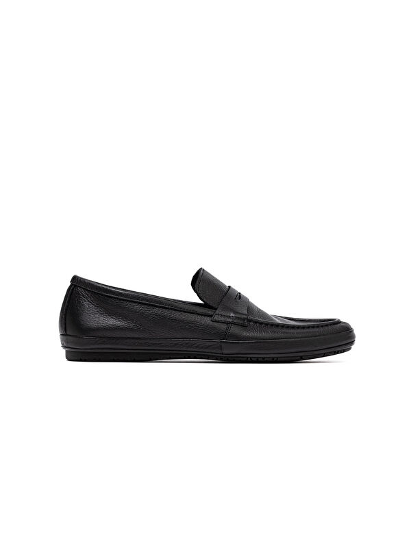 John May Erkek Siyah Loafer Ayakkabı OG-2311 141 Siyah Marsel