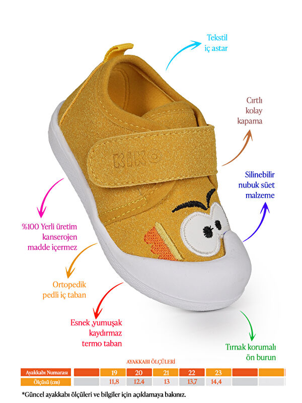 Cookie Cırtlı Kız Bebek İlk Adım Ortopedik Günlük Ayakkabı - Görsel 3