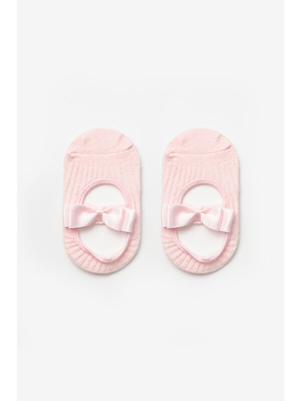 Le Mabelle Pembe Fiyonklu Kız Çocuk Babet Çorap