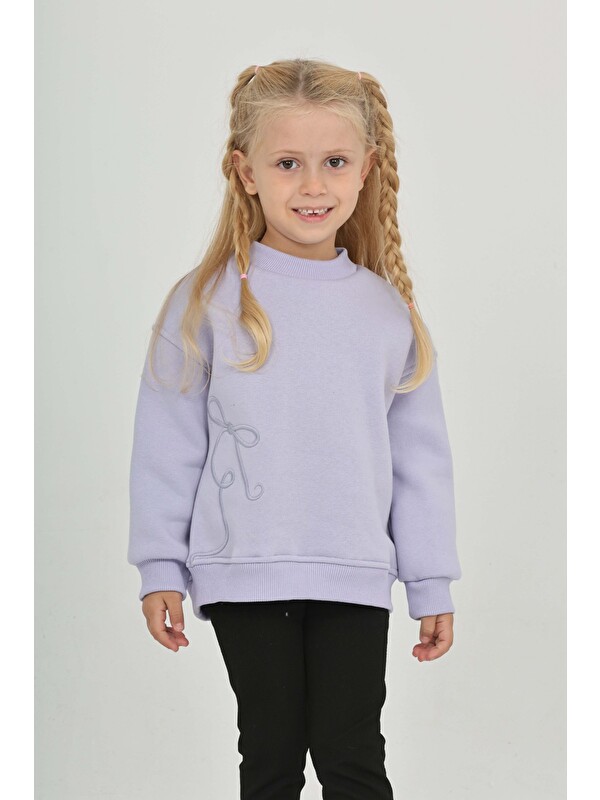 Toontoykids Kız Çocuk Eva Fiyonk Nakışlı Sweatshırt