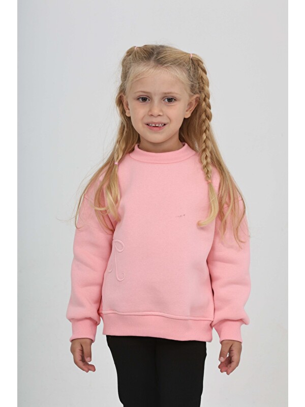 Toontoykids Kız Çocuk Eva Fiyonk Nakışlı Sweatshırt