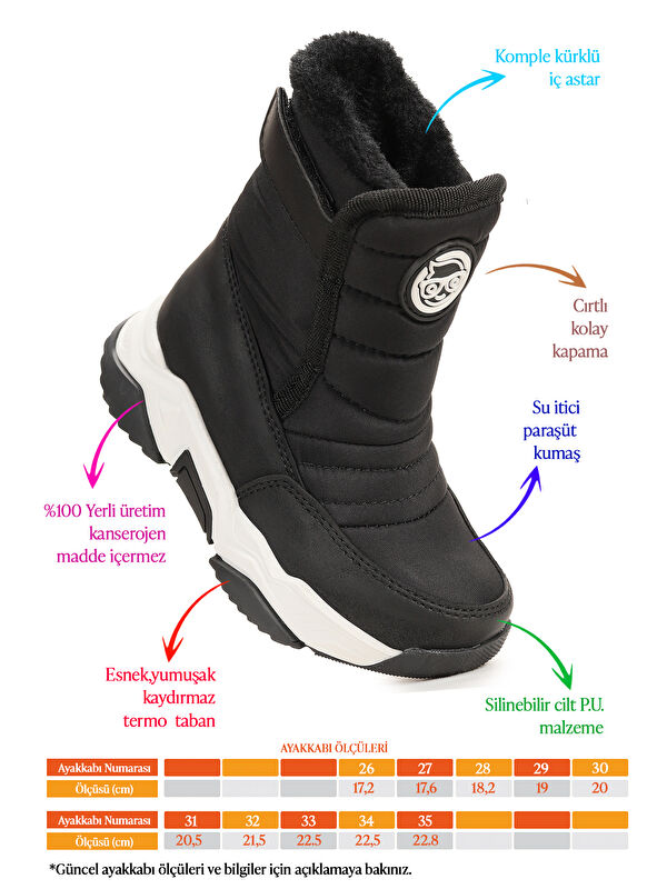 Monny Cırtlı Kız Çocuk Kar Botu - Görsel 3